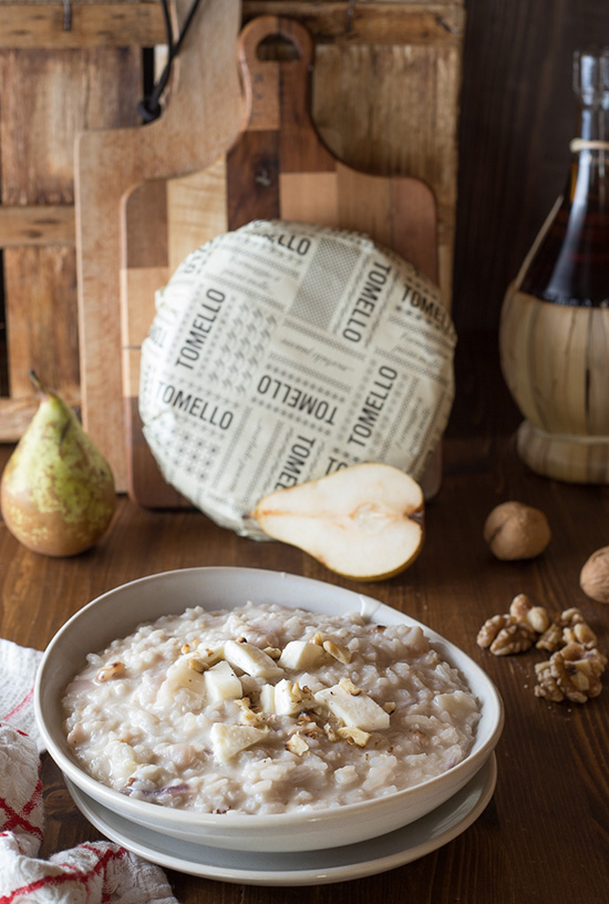 Risotto al tomello Giambrone con pere e noci | Fattoria Giambrone